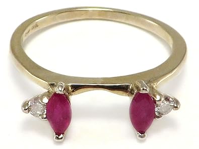 Ruby diamond ring wrap