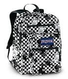 Jansport Big Student Rucksack - Black/White Different Sizes, 44 x 33 x 25cm