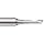 Onsrud Cutter 63-600 Solid Carbide Upcut Spiral O Flute Router Bit, Uncoated (Bright) Finish, 1 Flute, 22 Degree Helix