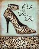 Leopard Shoe Fashion Stretched Canvas Wall Art by Todd Williams, 10x14