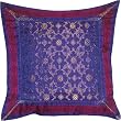 ShalinCraft Pillowcases House Decor India Gift For Her Silk Fabric 16x16 inches (bcbr181)