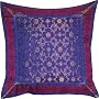 ShalinCraft Pillowcases House Decor India Gift For Her Silk Fabric 16x16 inches (bcbr181)
