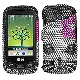 Kitty Diamante Phone Protector Cover for LG VN270 (Cosmos Touch)