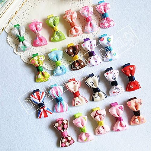 50 Pieces/set Handmade Cute Children Kids Hair Clips Hair Bows Girl's Ribbon Hairpins