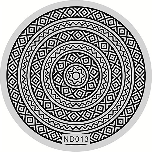 NICOLE DIARY Irregular Lines Nail Art Stamp Template Image Stamping Plate NDP-013