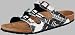 Tatami Slipper ''Wupper'' aus Birko-Flor in magazine collage mit schmalem Fussbett