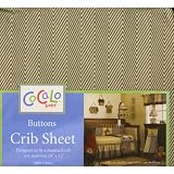 CoCaLo Baby Fitted Crib Sheet-Buttons