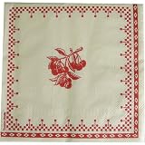 Fruit Red and White Vintage Design French Paper Napkins