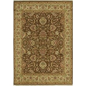 Shaw Area Rugs: Kathy Ireland First Lady Rug: Empress Garden: Washington Brown 01700: 7'8...