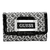 Women's Eternal SLG Black Jacquard Tri-Fold Wallet: Black Tri-Fold Wallet