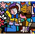 Outdoor Art - A Boy's First Love by Jozza (24x26")