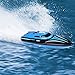 DeeXop Tempo H100 2.4G 4CH Remote Control Boat Electric RC Boat Blue Color