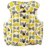 《H28年秋冬物》 nico hrat(ニコフラート) 製品洗い加工済み 表裏毛リボン柄裏フリースベスト 95cm/GY NO.B-260972