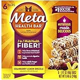 Metamucil Meta Health Bar Cranberry Lemon Drizzle 6 Count