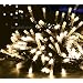 10M 100 LED FAIRY STRING TWINKLE LIGHTS WITH 8 FUNCTIONS IN WARM WHITE ** FULLY WATERPROOF SEALED ON DARK HEAVY DUTY CABLE - CREATE A BEAUTIFUL EFFECT IDEAL FOR CHRISTMAS TREE LIGHTS, FESTIVE LIGHTS, WEDDINGS, ETC **