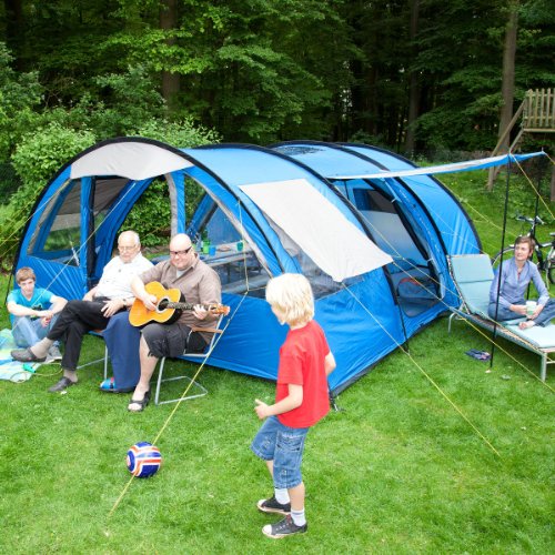 Skandika Torino 6 Tente de camping tunnel familiale pour 6 personnes 540 x 430 cm