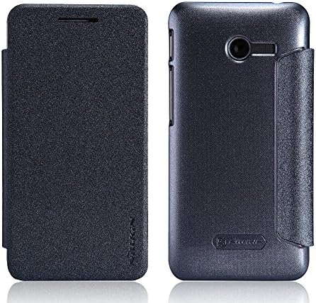 AceTech High Quality PU Leather Case Flip Cover For Asus ZenFone 2 ZE500CL 5 inch (Black)