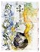 Violin by Clara Berta. Size 11.99 inches width by 16.00 inches height. High Quality Art Poster Print