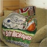 Ohio State Buckeyes Woven Throw Blanket