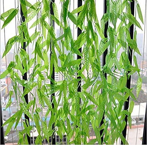 HDYD 6Feet Artificial Flower Wicker Rattan Vine Fake Foliage Leaf Flowers Plants Garland Garden Decoration (50 PCS)