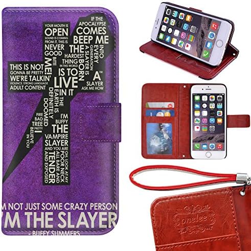 iPhone 6 6s Wallet Case[4.7 inch], Customize Factory TV Play Buffy the Vampire Slayer Premium PU Leather Case Wallet Flip Stand Case Cover for iPhone 6 6s with Card Slots