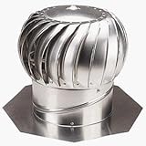 Ventamatic CX12IBALMIL Wind Turbine Attic Ventilator with Base and Riser
