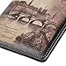 ZLYC Vintage Novelty PU Leather Travel Wallet Passport Holder Case Waterproof Cover, Cite Island