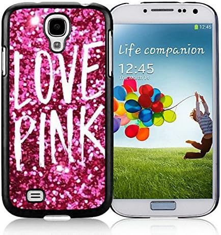 Samsung Galaxy S4 I9500 Victoria's Secret Love Pink 19 Black Cellphone Case Personalized and Unique Design