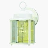 West 1lt Wl Wh Rect Lantern Clr Gls