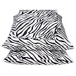 - Black/White Zebra Sheet Set - Queen