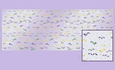 Beistle - 52049 - Mardi Gras Confetti And Serpentine Border - Pack of 6