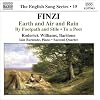 Finzi - Earth and Air and Rain; To a Poet; By Footpath and Stile