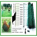 mobiler flexibler Garten-Elektrozaun 50m x 112cm + 14 Pf�hle + Heringe (nur 5,9cm Maschenweite im unteren Bereich) Hundezaun Katzenzaun H�hnerzaun Gefl�gelzaun Schafzaun Zaun Weidezaun Hunde Katzen