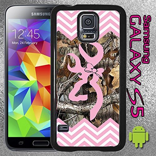 Original Country Girl Light Pink Chevron and Camo Buck Samsung Galaxy S5 Case