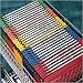 Axcess PolyMAGNIfiles Hanging File Folder, Legal Size, V-Bottom, Assorted File Colors