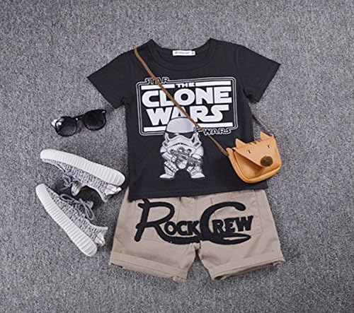 Kimi Store Cosplay Star Wars Costume Dad Darth Vader Father's Day T-Shirt (Height-80cm, Black)