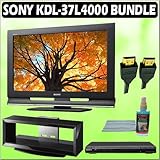 Sony Bravia L-Series KDL-37L4000 37-inch 720P LCD HDTV + Sony DVD Player w/ TV Stand Accessory Kit