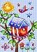 Toland Home Garden 112080 Patriotic Birdhouse Garden Flag