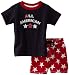 Kitestrings Baby-Boys Infant Cotton Jersey Tee Shirt And Printed Bathing Suit Set, Navy, 18 Months