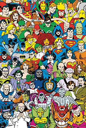 DC Comics - Retro Cast Poster 24 x 36in