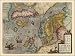 Reproduction Antique Map By Abraham Ortelius Of Europe Sweden Norway Finland Colour Map 44 X 33 Cm