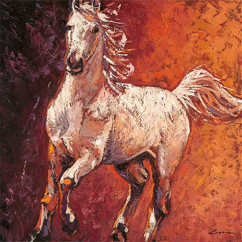 Eurographics JOL1102 Lopez J., Running Horse II 30 x 30 cm, Hochwertiger Kunstdruck - Pfer Preisvergleich