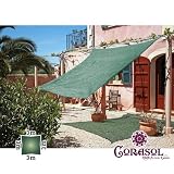 Produkt-Bild: Corasol Premium Sonnensegel, 3x3m, quadratisch, waldgr&uuml;n