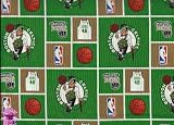 Boston Celtics NBA Basketball Pro Sports Team Cotton Fabric Print by the yard