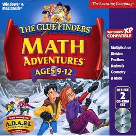 Cluefinders (2 pack) Search & Solve Adventures/Math Adventures Ages 9-12