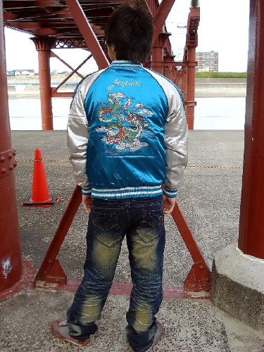 是空(ZEKU) 大阪イカチー系 スカジャン ドラゴ