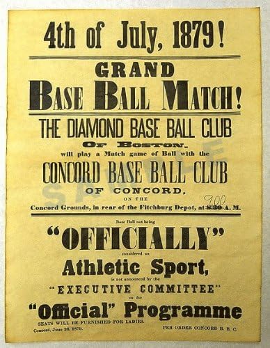 Baseball Poster 1879