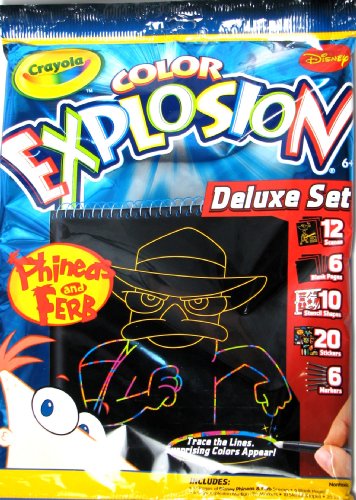 Crayola Color Explosion Deluxe Set Phineas and Ferb