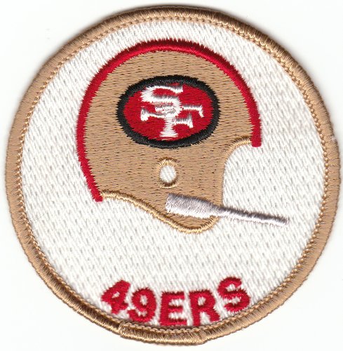 Vintage 1970s San Francisco SF 49ers 3 inch 1-Bar Helmet Patch