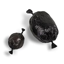 Janibell Polyethylene Biodegradable 2 Gallon Waste Can Liner, Flat Seal, for PRIVÉ Napkin Disposal System, Black, 0.39 Mil, 9.84" x 8.66" x 3.94" (10 Cases of 200)